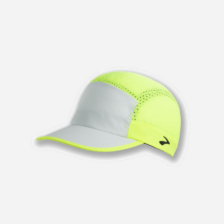 Brooks Propel Mesh Mens Running Hat Ireland Icy Grey/Nightlife/GreenYellow (LZWM-76480)